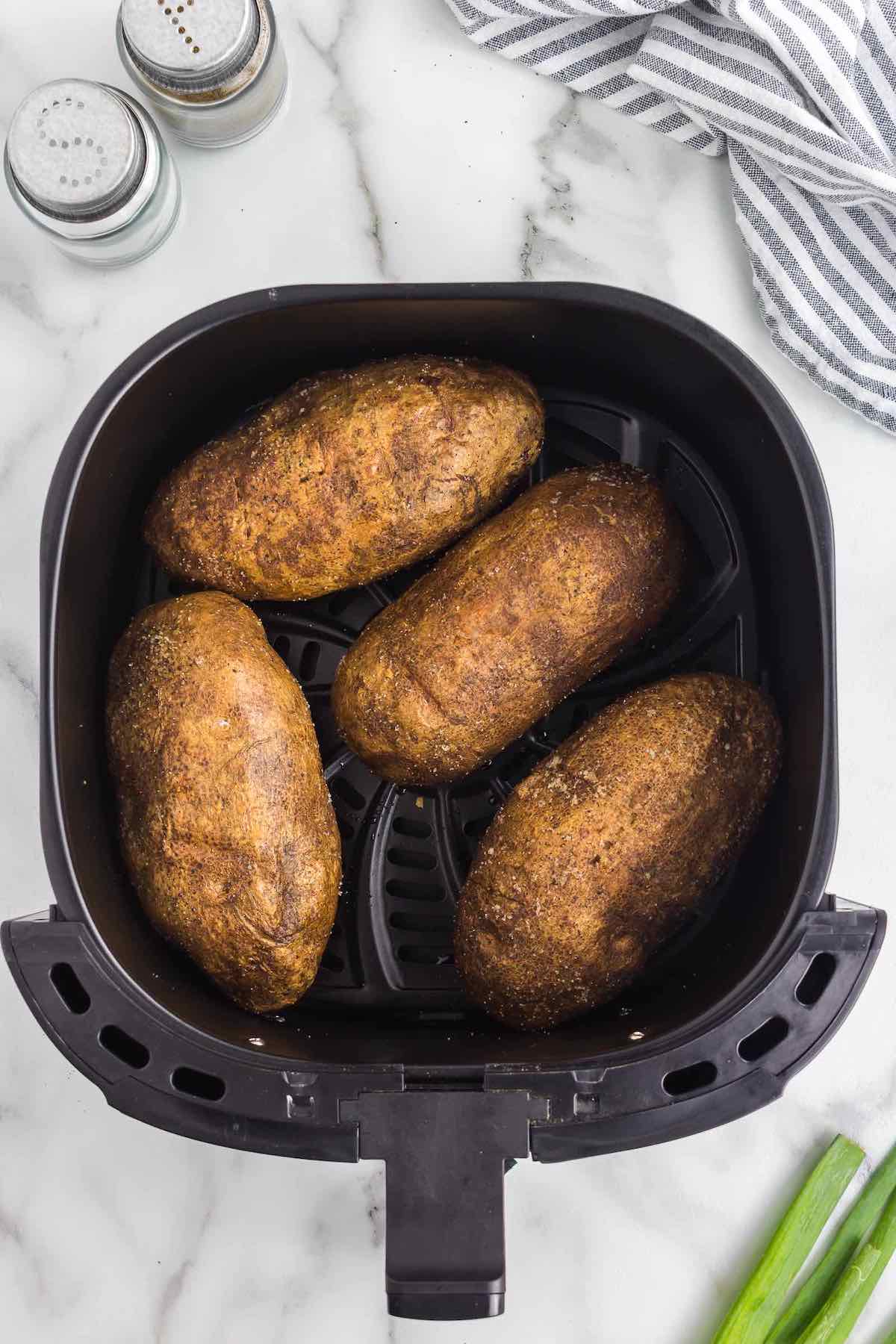 using an air fryer.