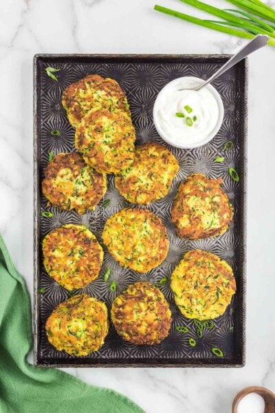 Crispy Zucchini Fritters - The Big Man's World