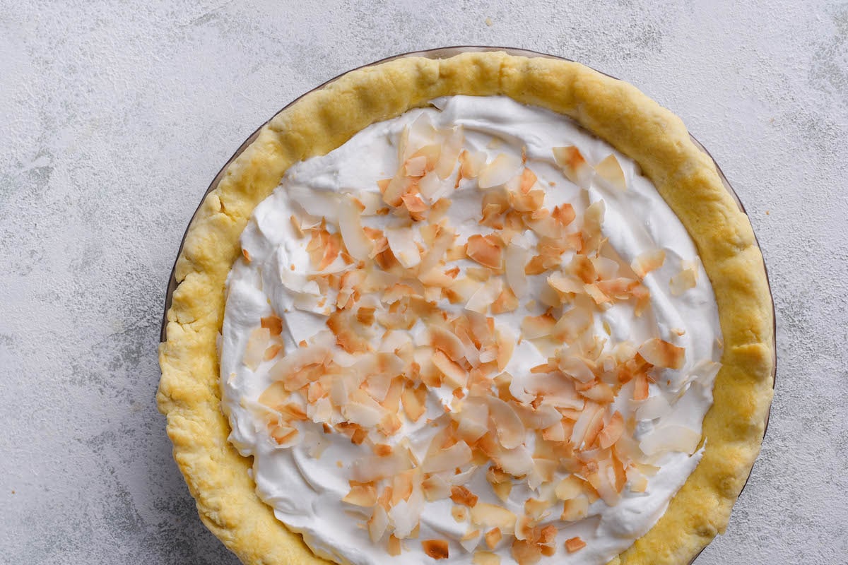 how to make coconut cream pie.