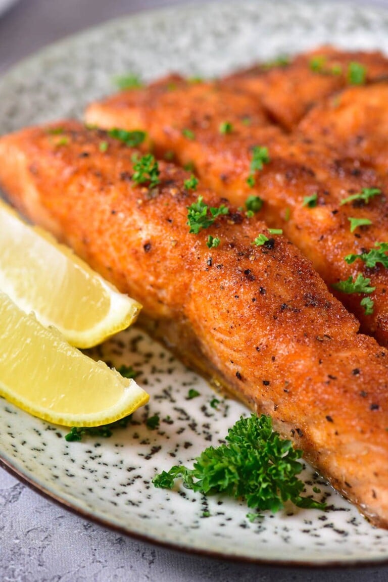 Air Fryer Salmon In 6 Minutes | Tender And Flaky!