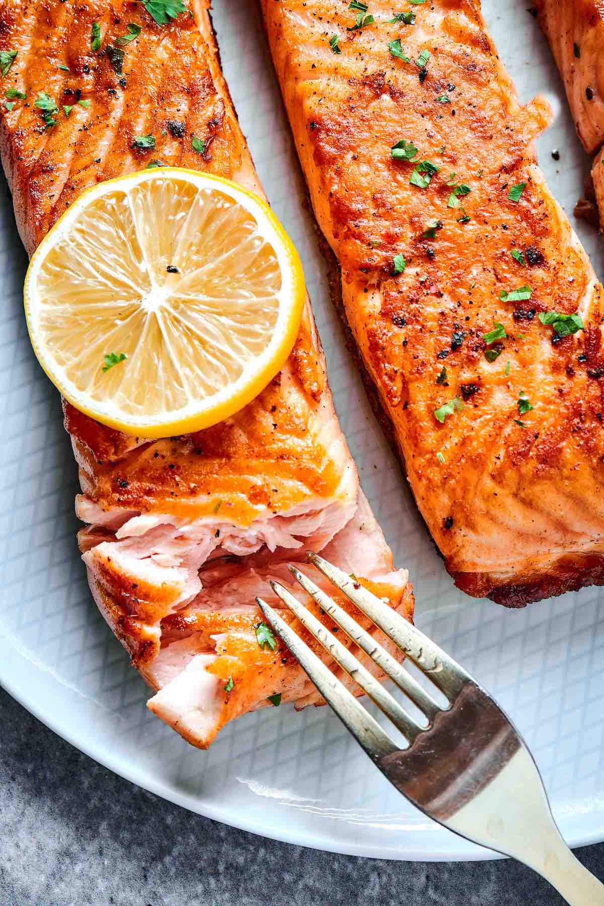 how to pan sear salmon.