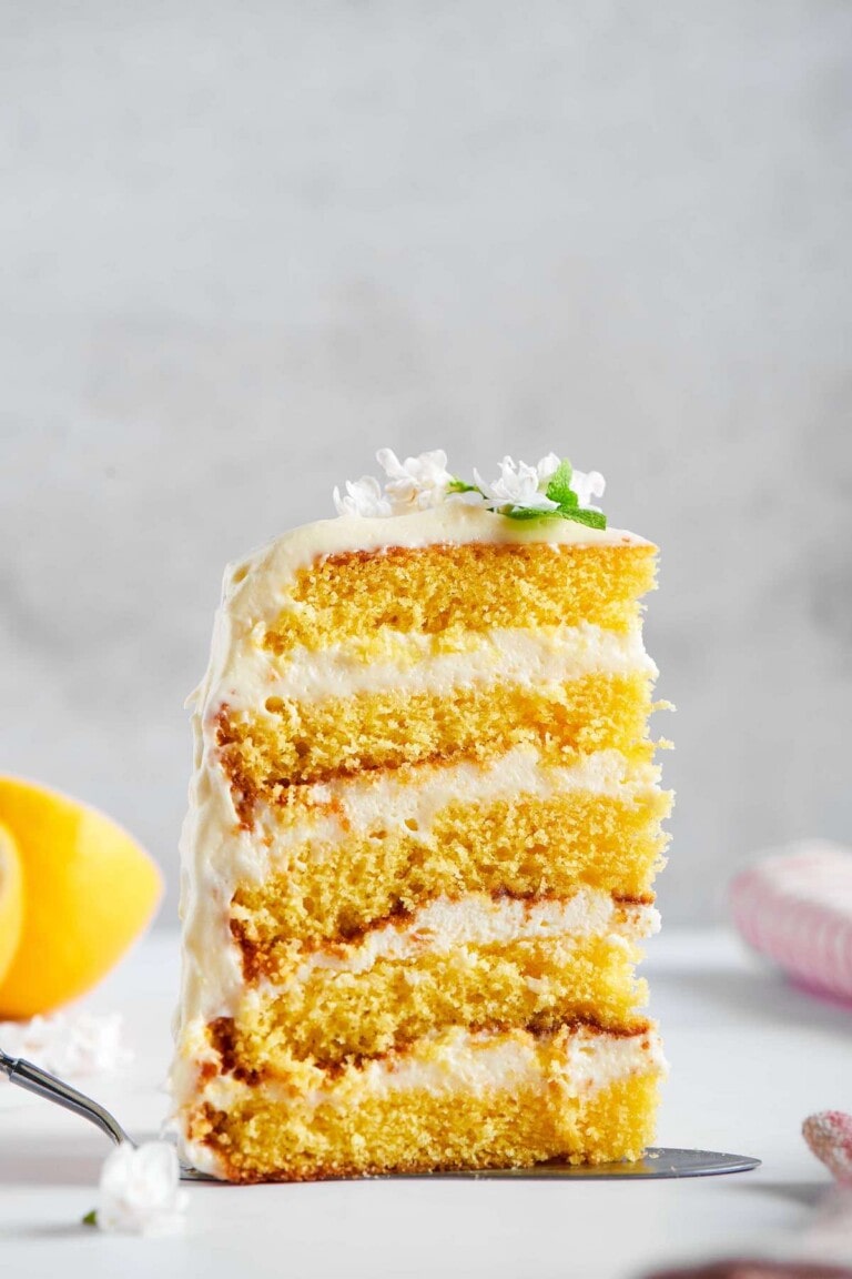 BEST Vegan Lemon Cake- No Eggs, Milk, Or Butter!