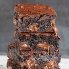 Zucchini Brownies (Flourless &amp; Fudgy)