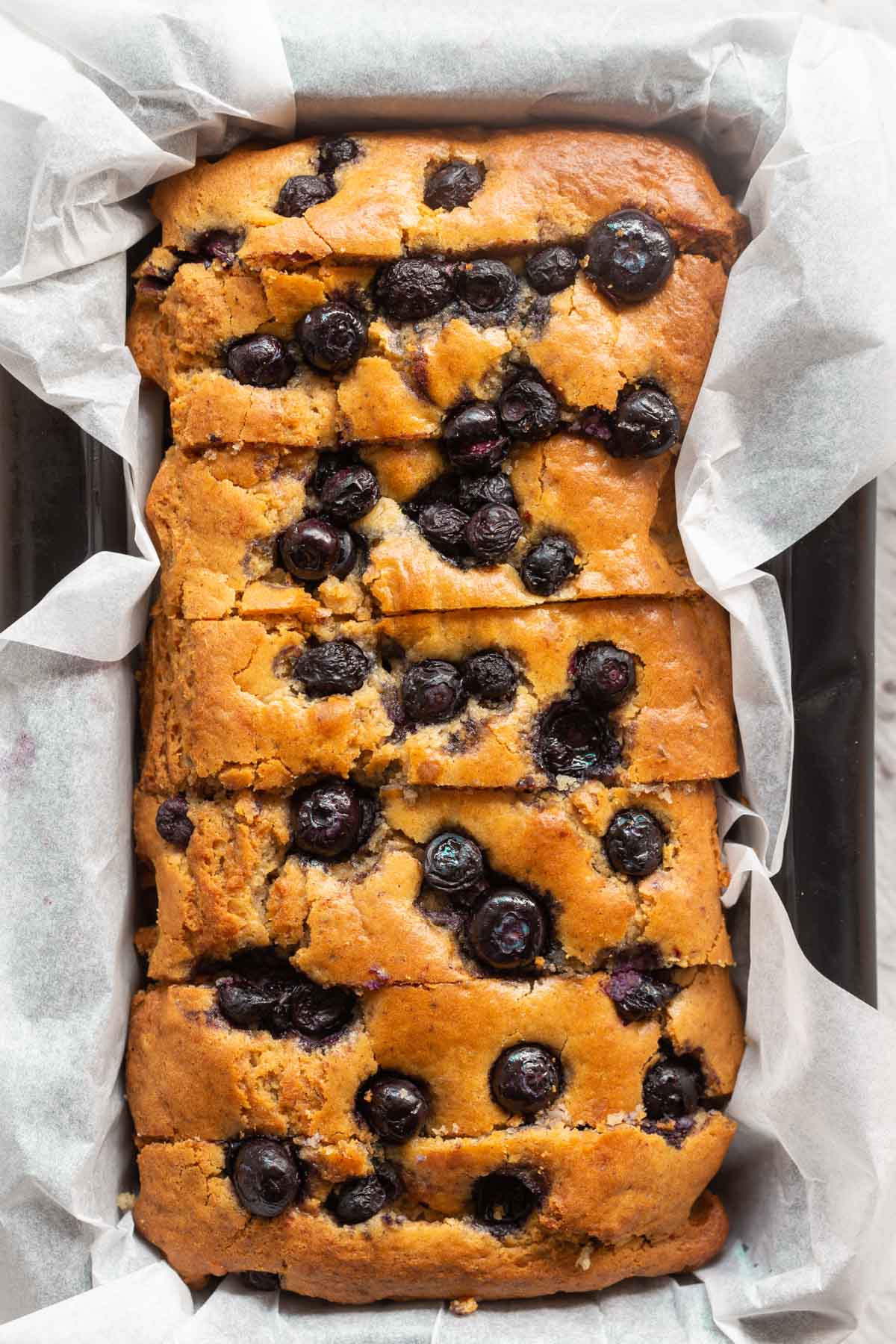 banana bread with blueberry.