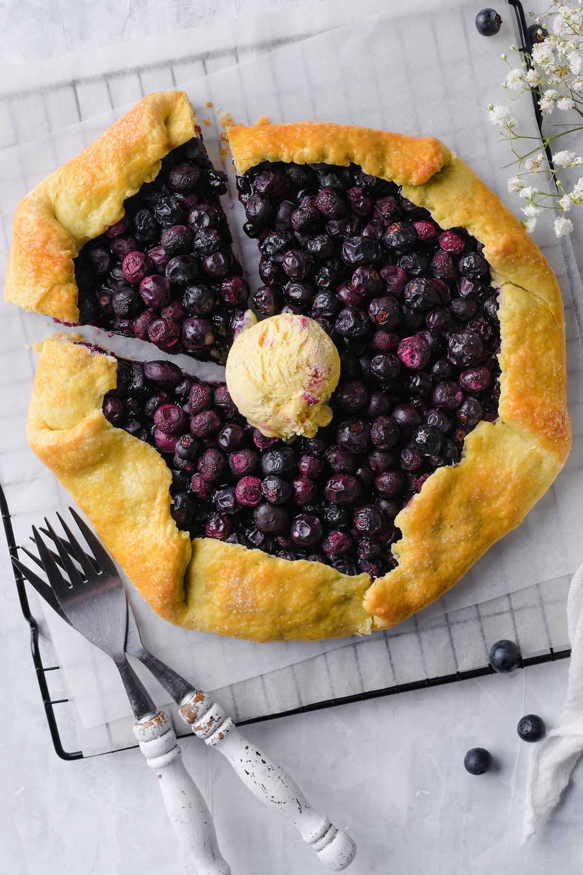 blueberry galette.