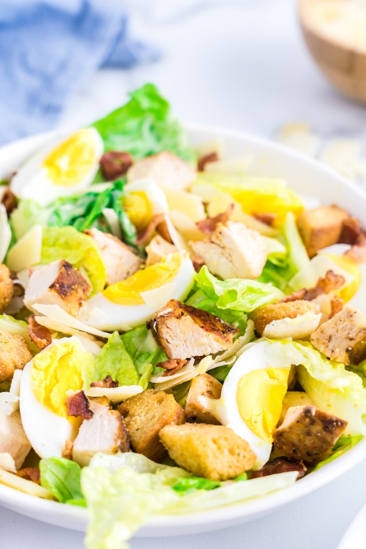 caesar salad with grilled chicken.