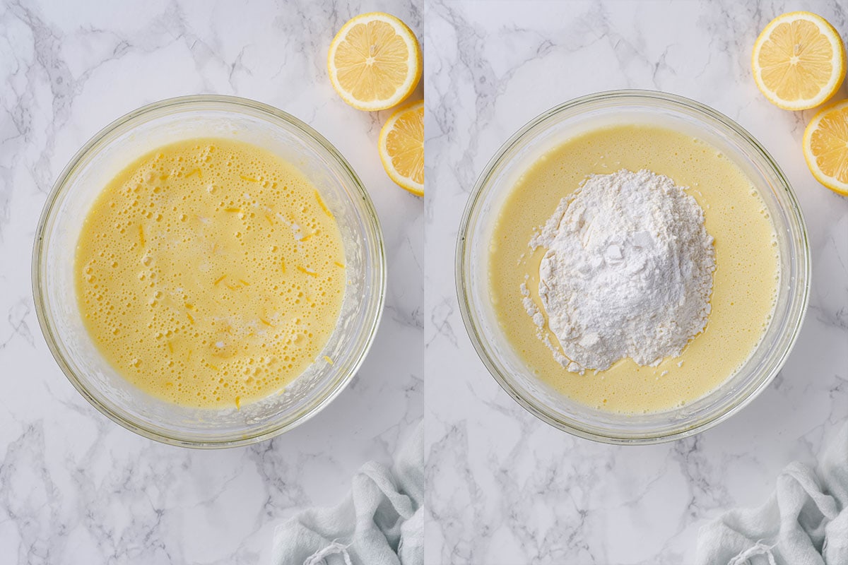 how to make lemon olive oil cake.