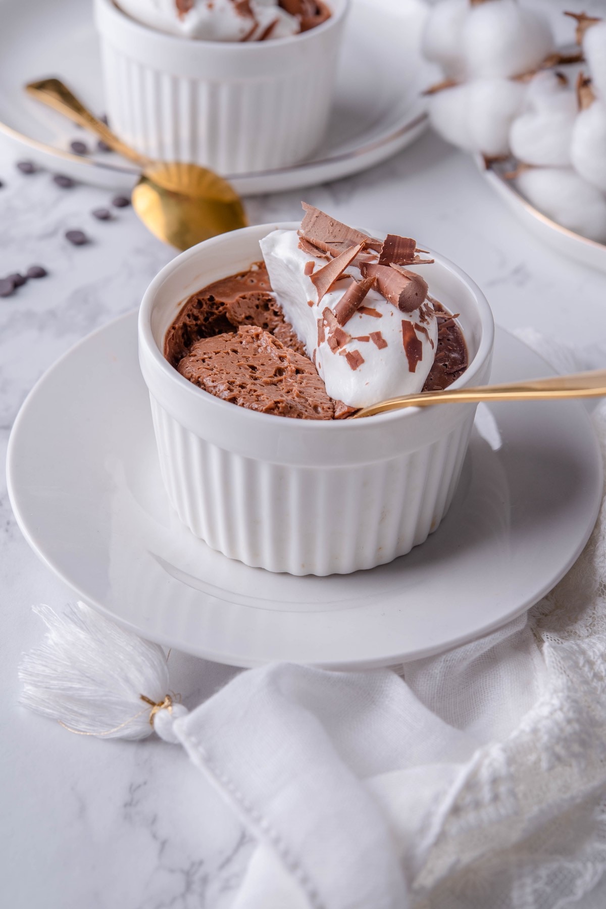 Chocolate Pots de Creme - Hot Chocolate Pots de Créme & Marshmallow