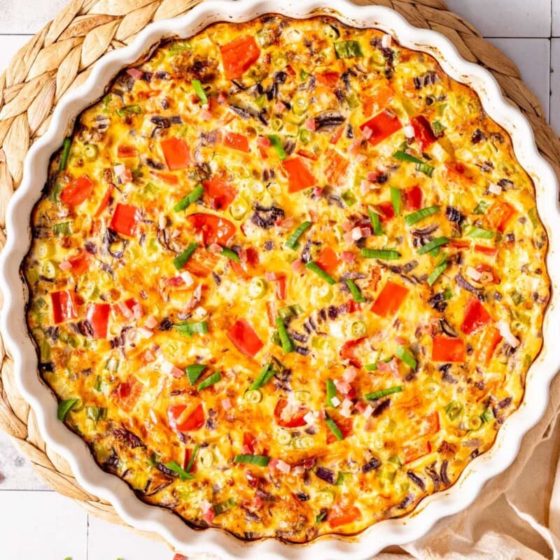 Crustless Quiche Easy Healthy Low Carb   Crustless Quiche Recipe 800x800 