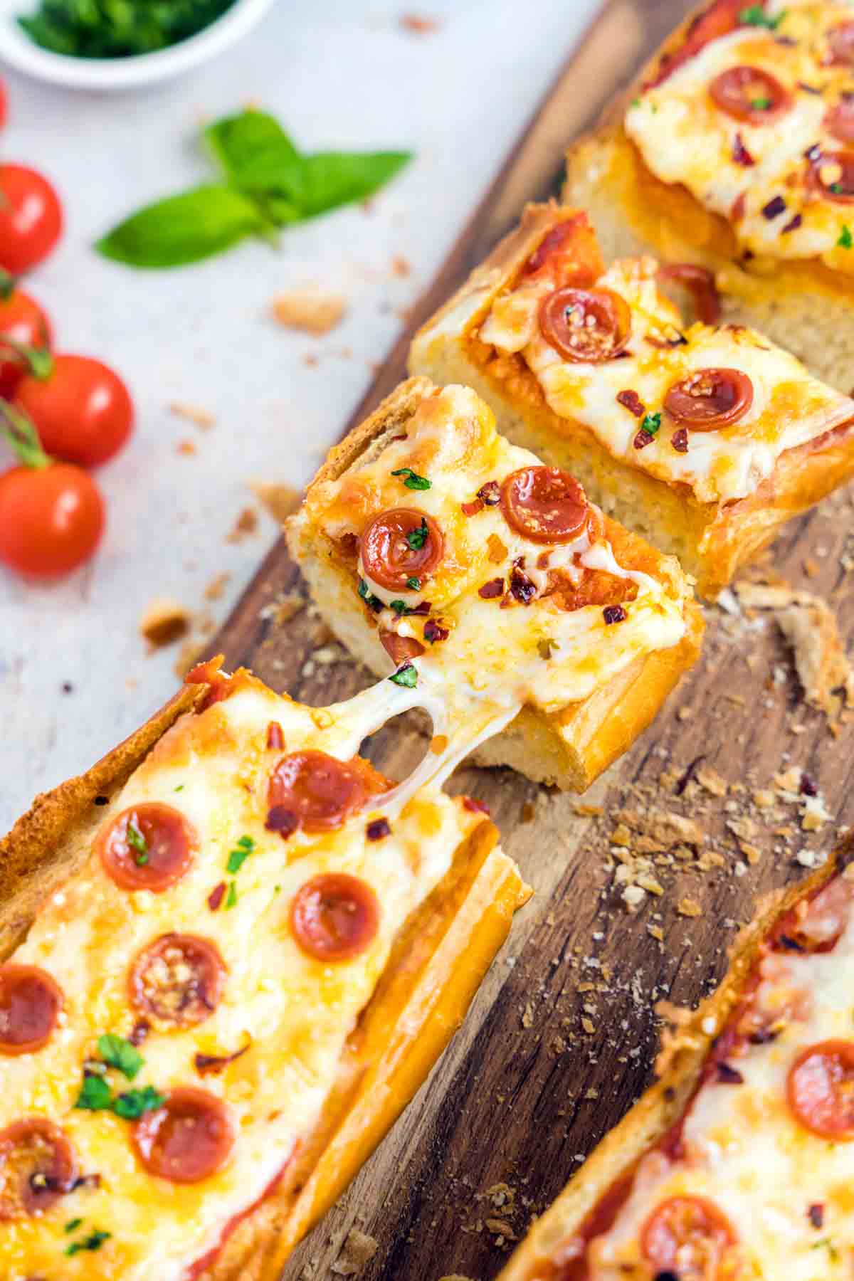 french bread pizza.
