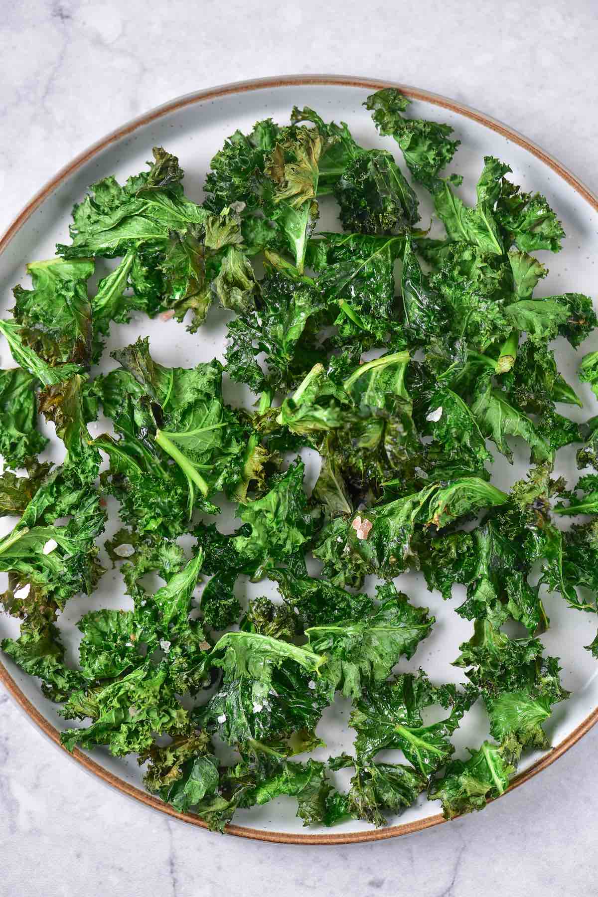 Umami Kale Chips in the Air Fryer Rotisserie Basket