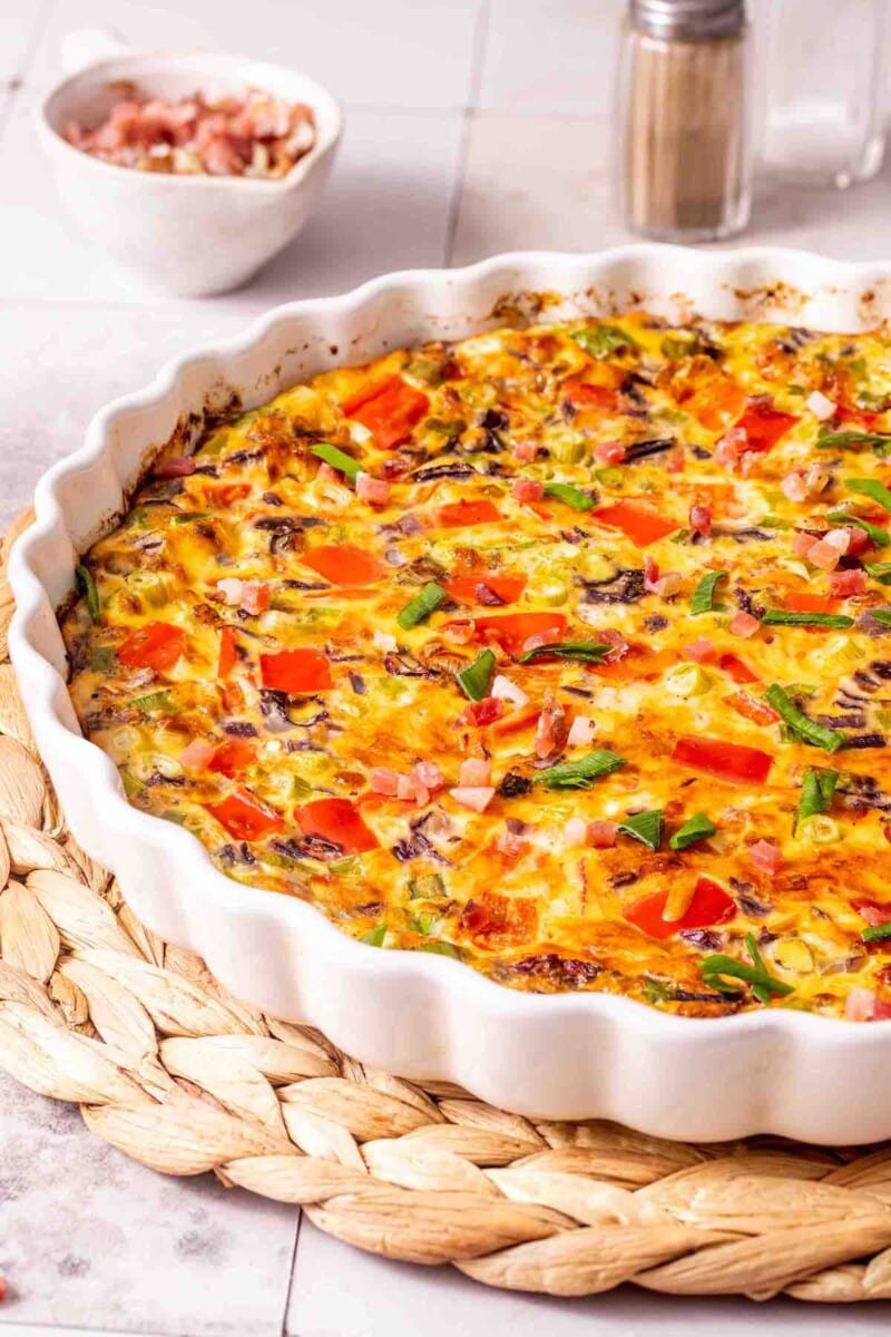 Crustless Quiche Easy Healthy Low Carb   No Crust Quiche 800x1200 