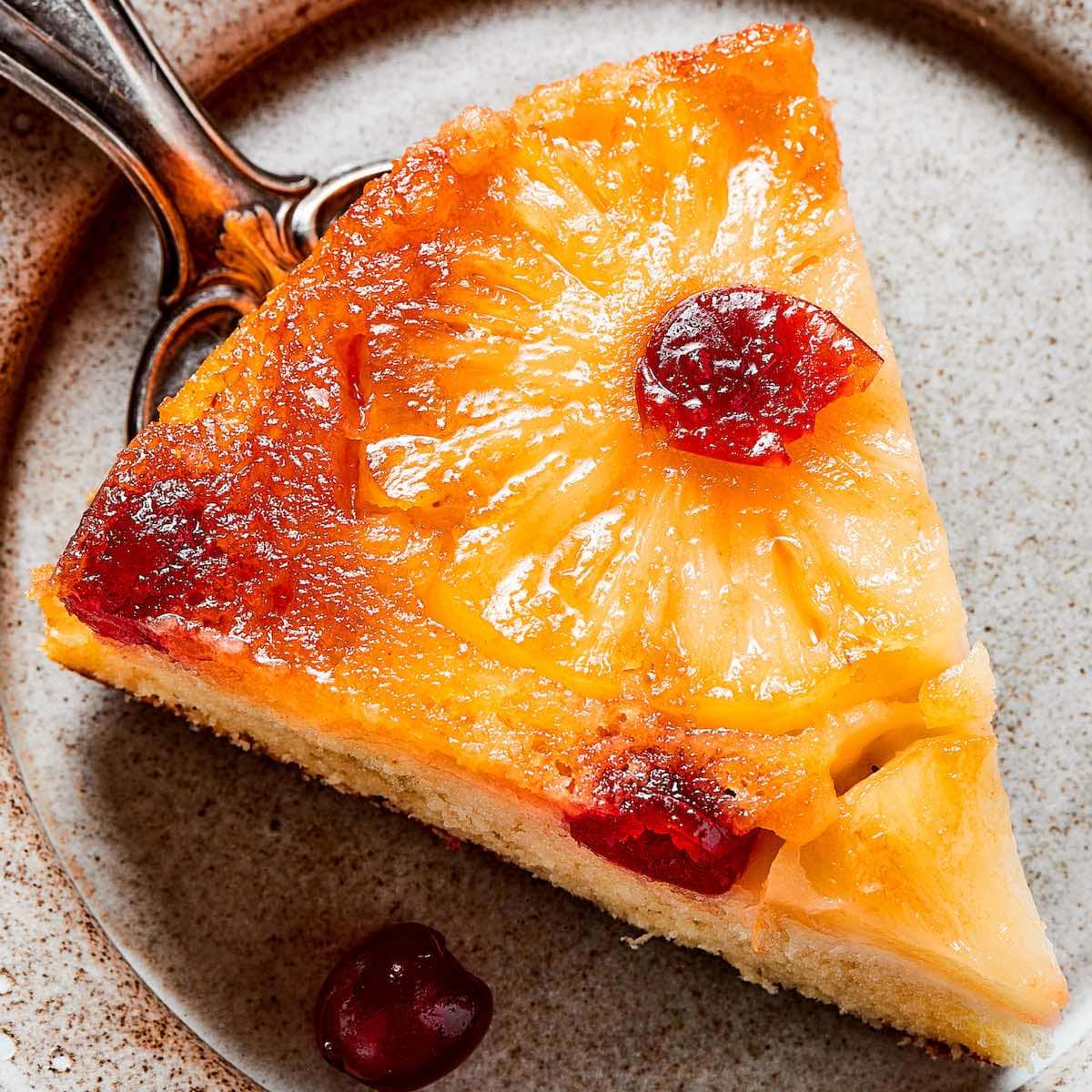 Pineapple Upside Down Cake Recipe - Saving Room for Dessert