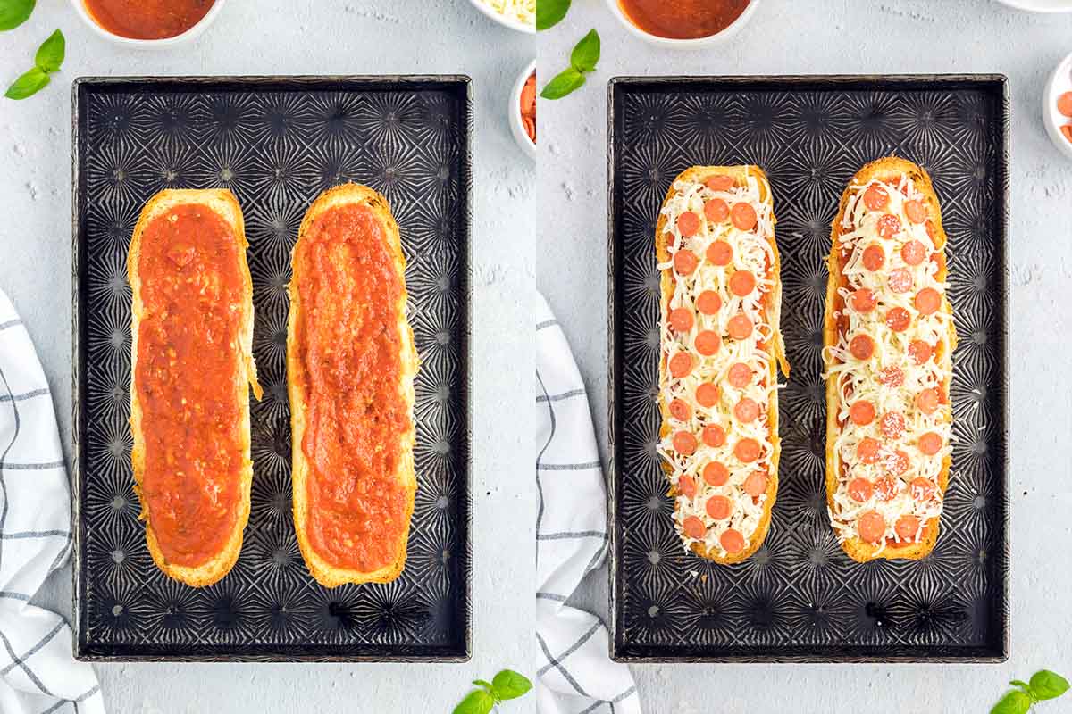 how to make french bread pizza.