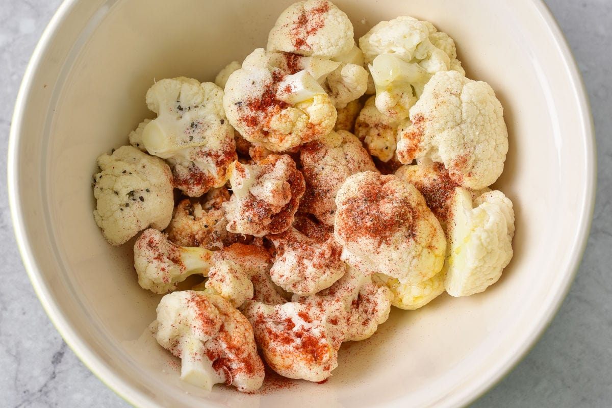 seasoned cauliflower.