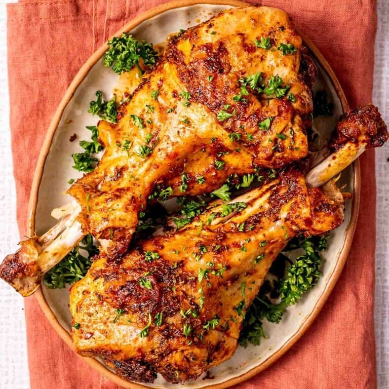 Baked Turkey Drumsticks Recipe {Juicy & Tender} - The Big Man's World