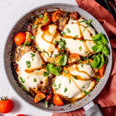 chicken caprese recipe.