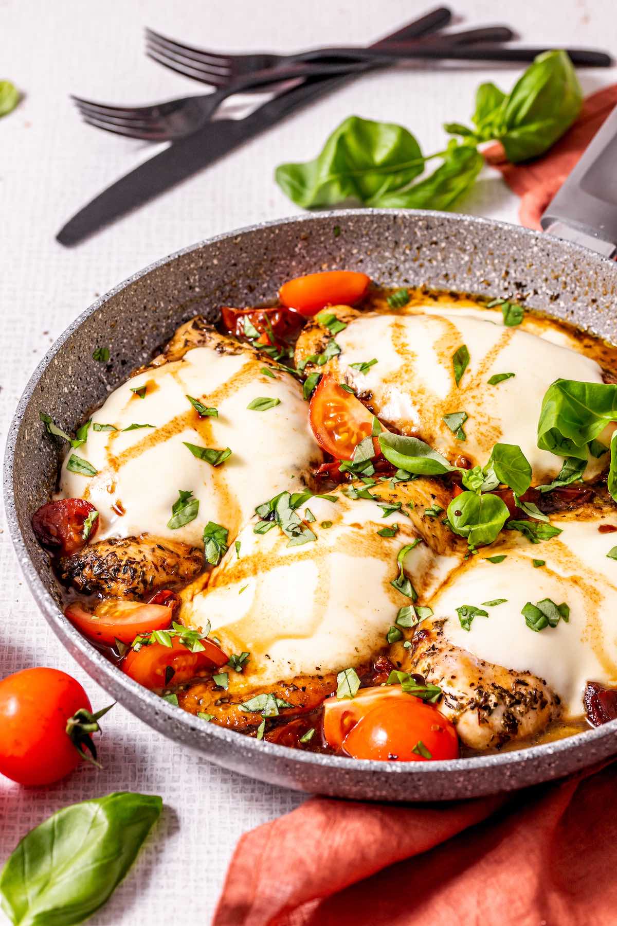 caprese chicken.