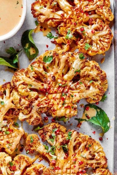 Cauliflower Steak {Baked, Grilled, or Air Fryer} - The Big Man's World