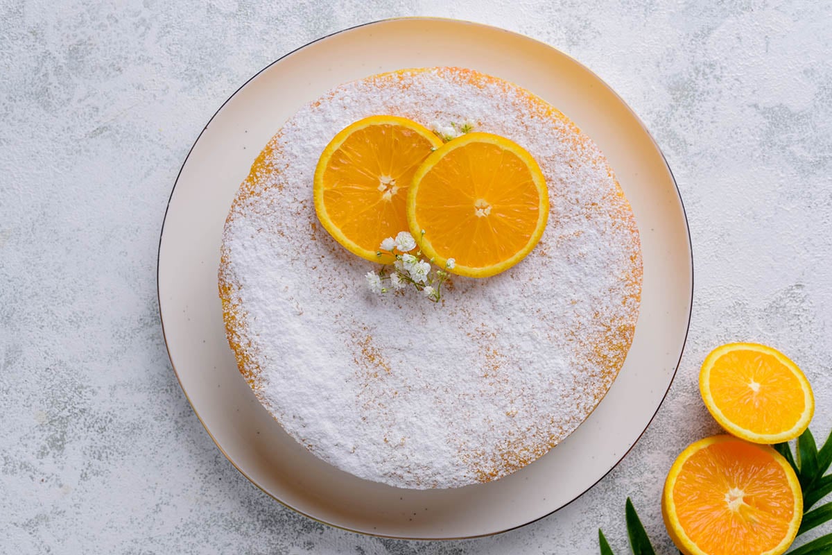 flourless orange cake.