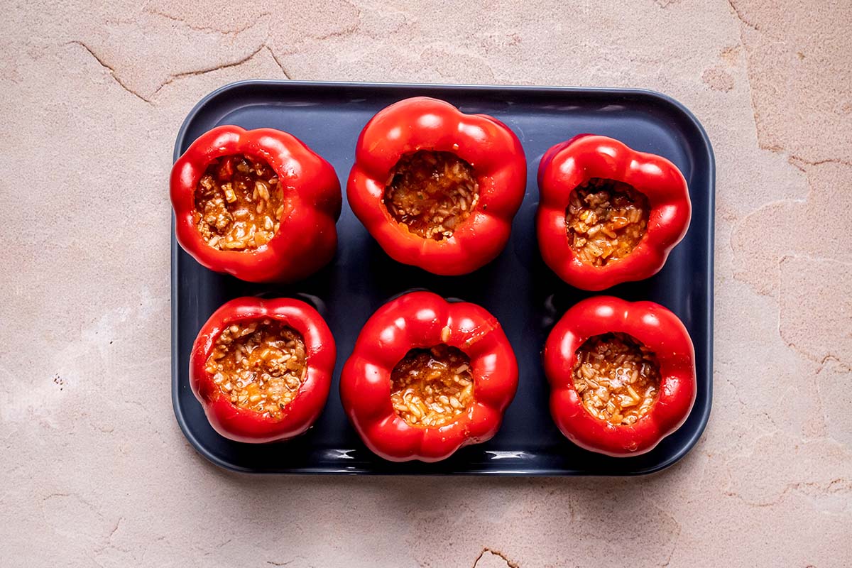 how to make air fryer stuffed peppers.