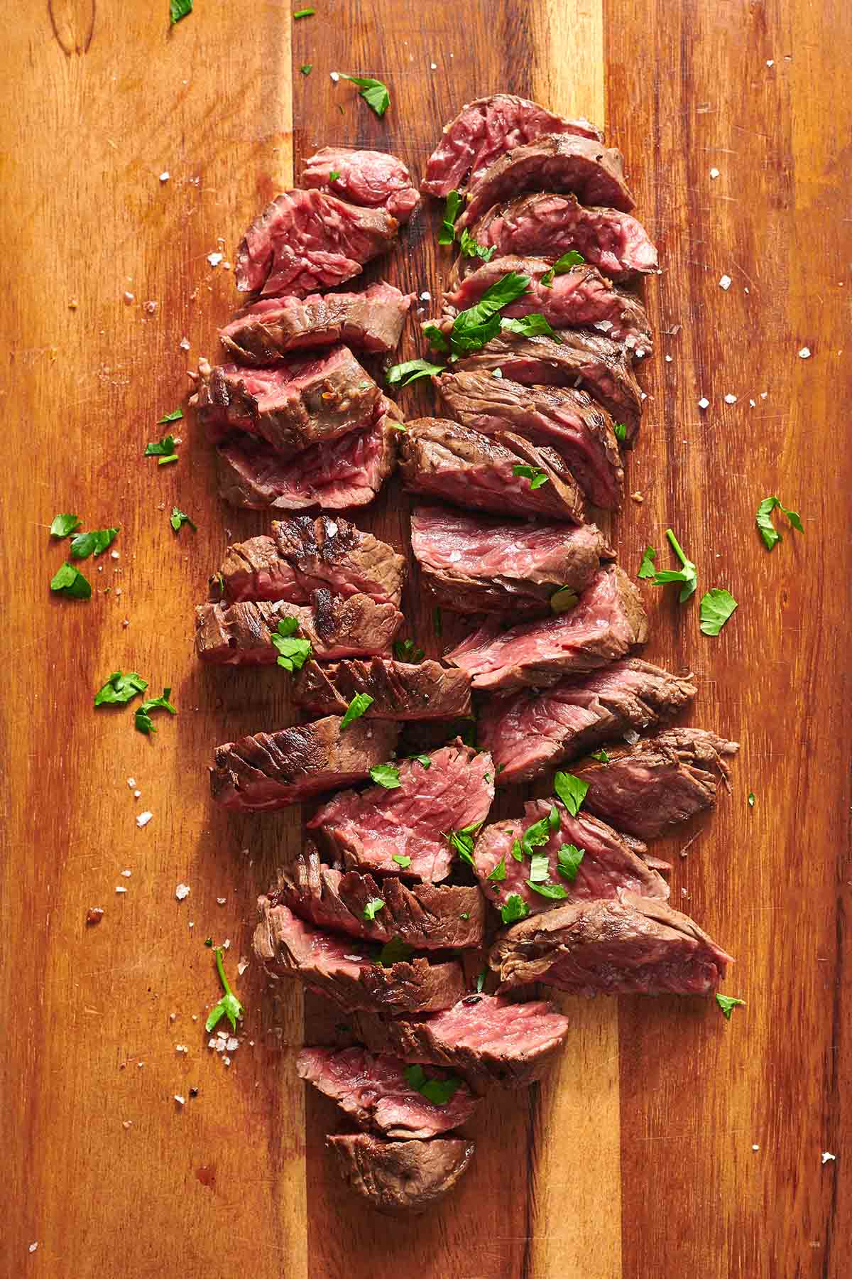 grilled hanger steak.
