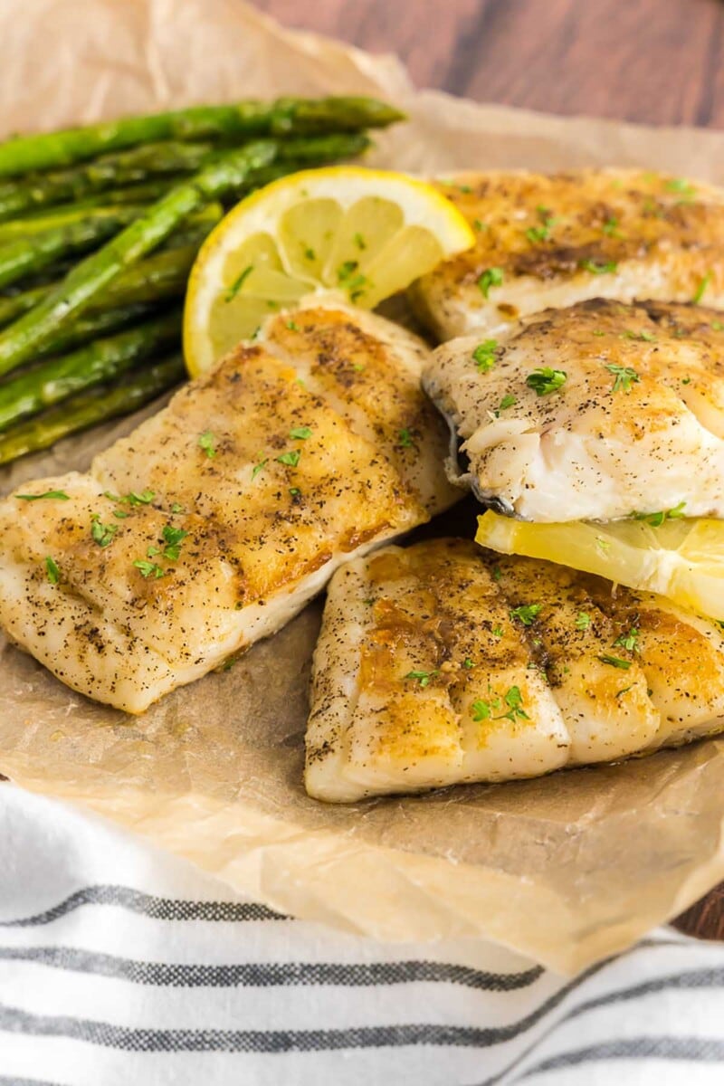 Grilled Haddock - The Big Man's World