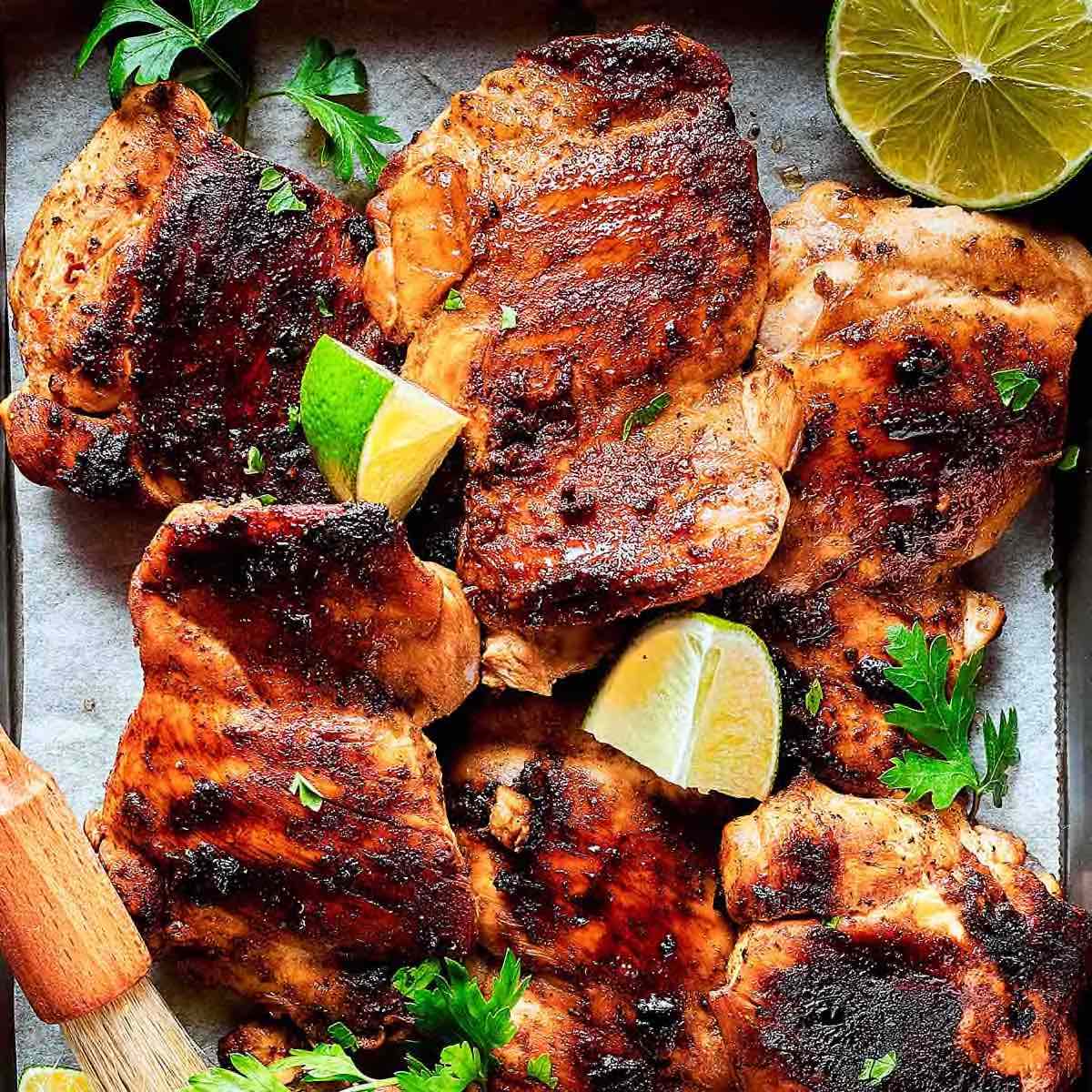 Grilled Boneless Skinless Chicken Thighs - The Culinary Compass