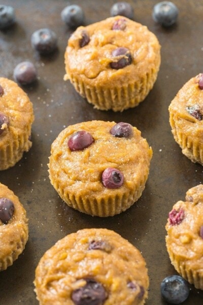 Healthy Banana Blueberry Muffins - The Big Man's World