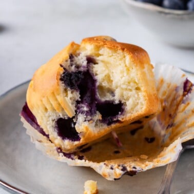 healthy blueberry muffins recipe.