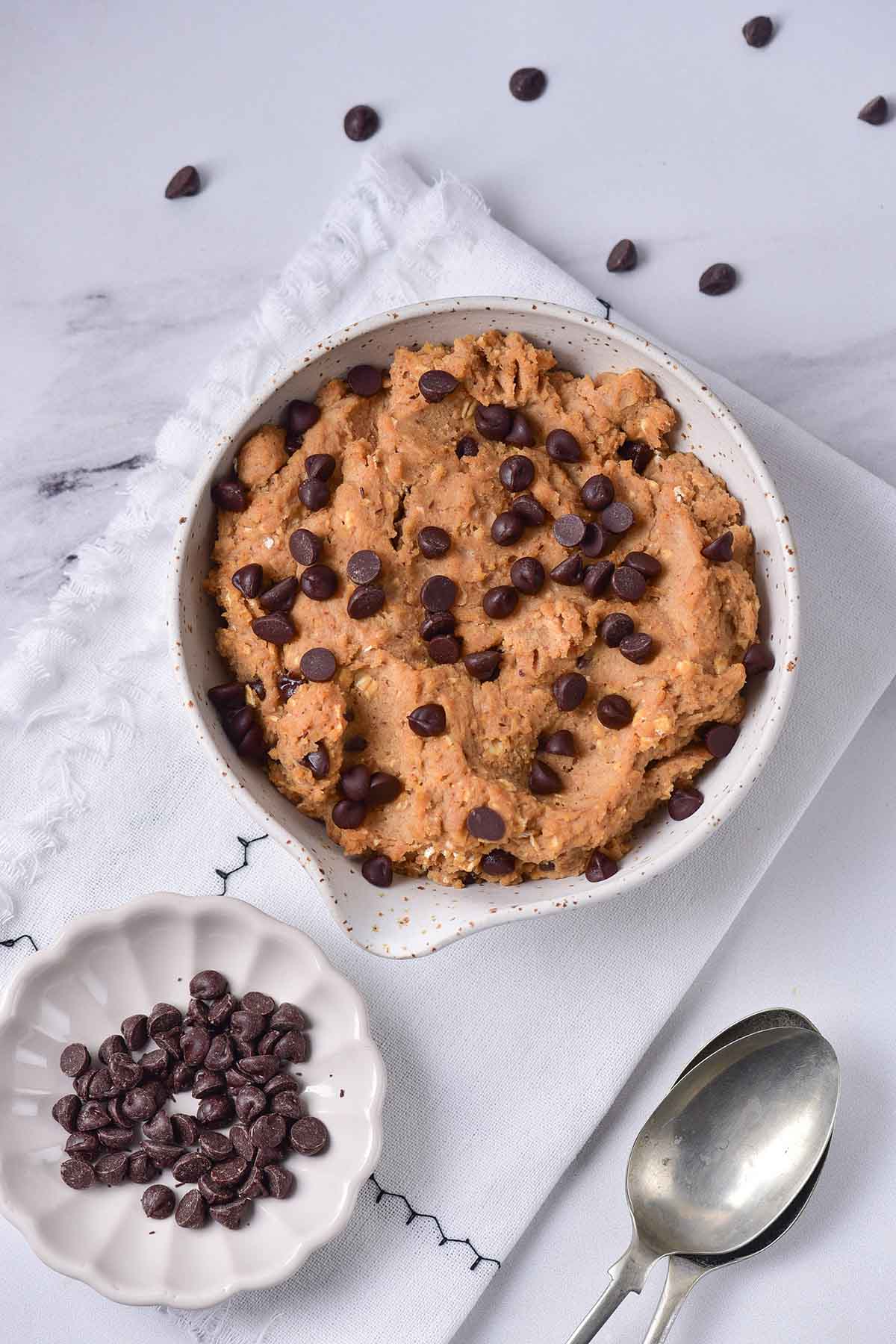 healthy chickpea cookie dough.