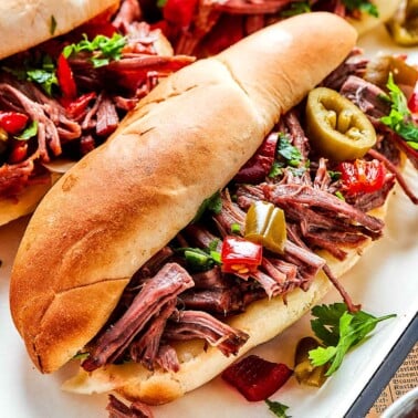 Italian beef recipe.