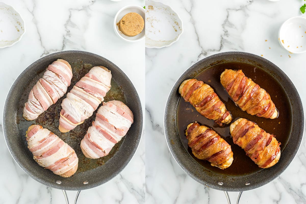 how to make bacon wrapped chicken breast.