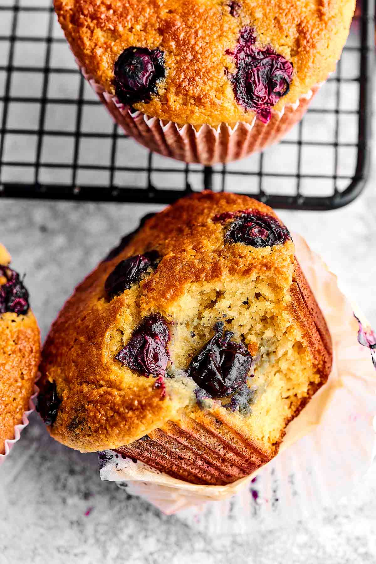 almond flour blueberry muffin.