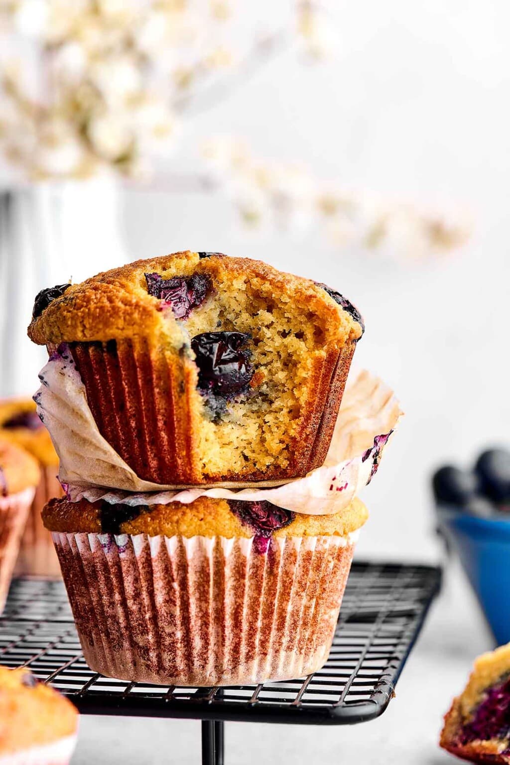 ALMOND FLOUR BLUEBERRY MUFFINS