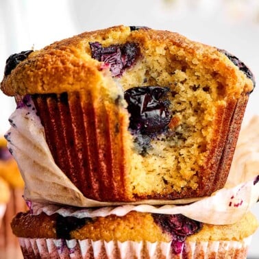 almond flour blueberry muffins recipe.