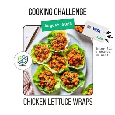 August cooking challenge recipe.