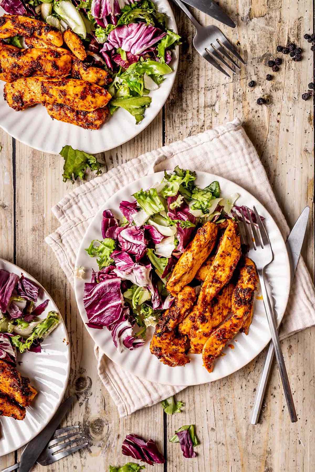 baked chicken tenderloins.