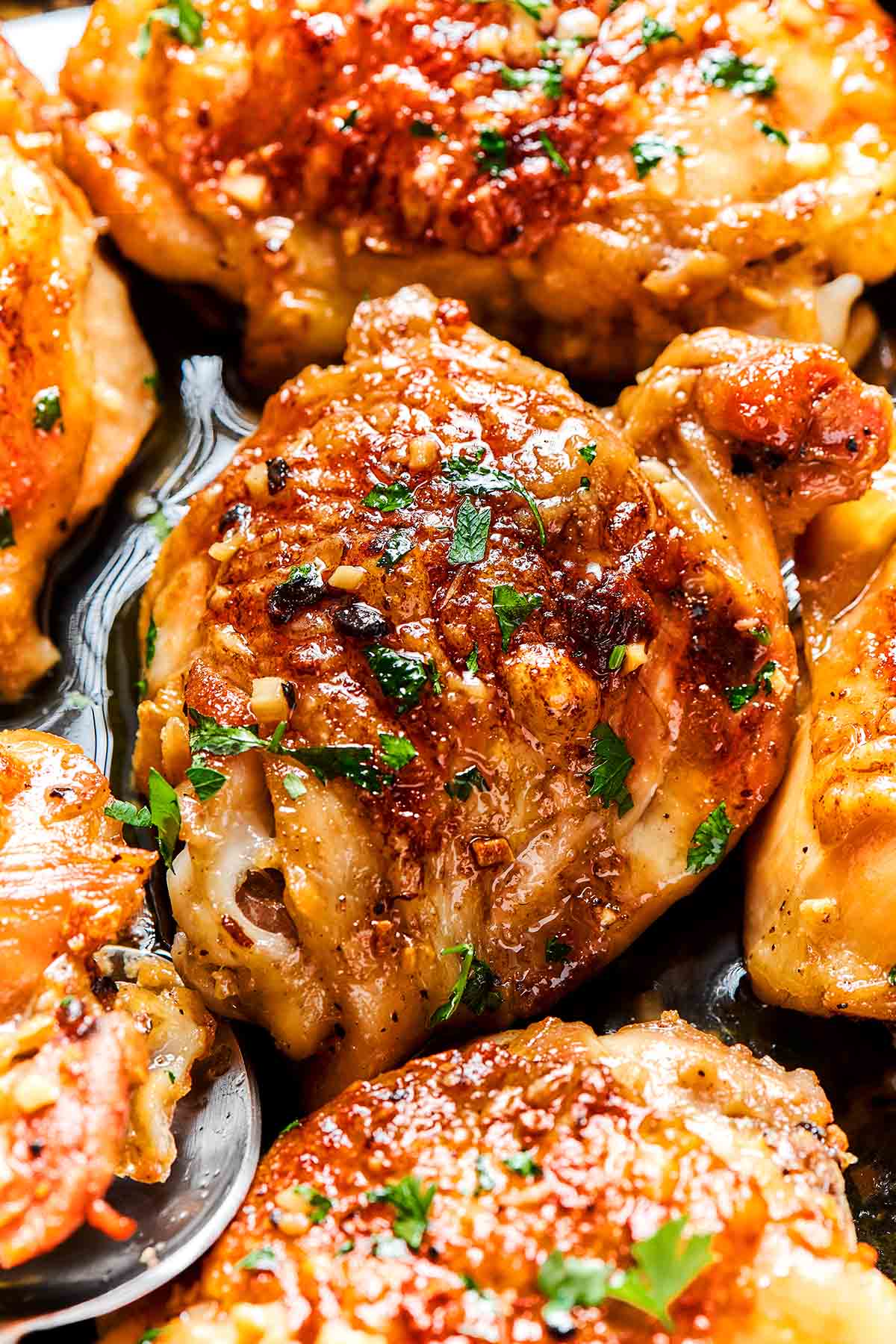 Best Baked Chicken Thighs - Crispy, Juicy, Sizzling