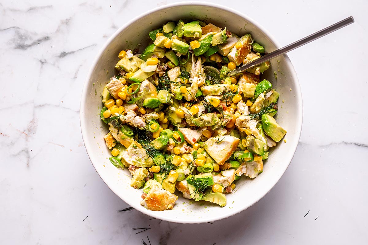 how to make a avocado chicken salad.