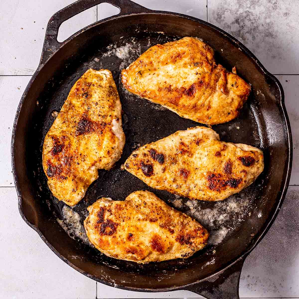 Cast Iron Chicken Breast (Pan Roasted)