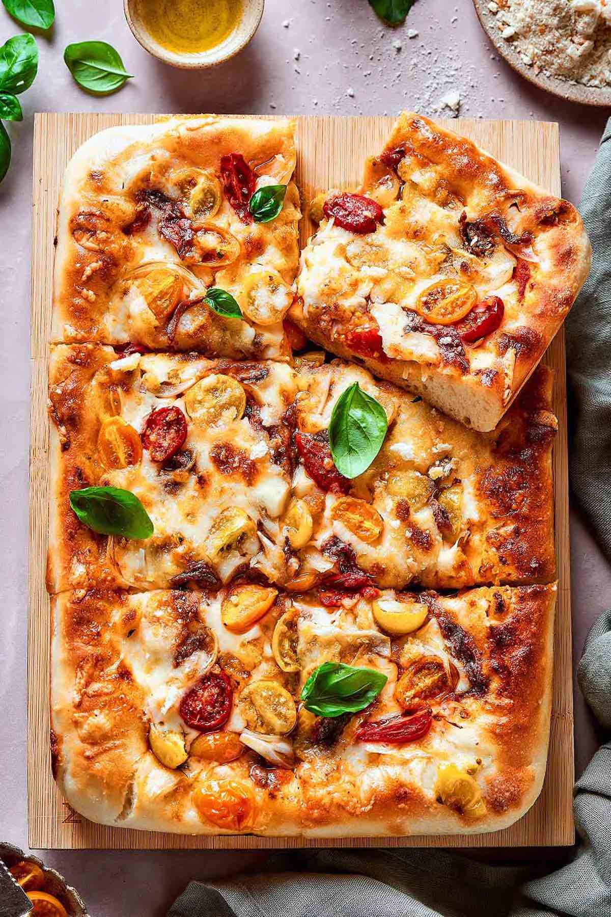 Sicilian pizza.
