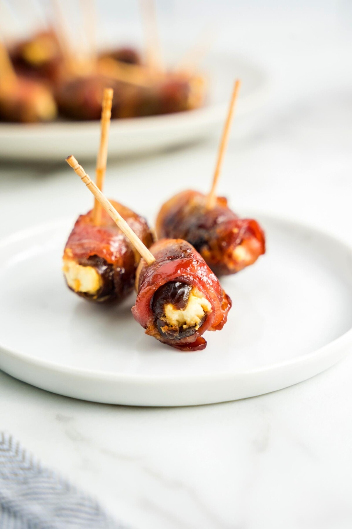 bacon wrapped dates goat cheese.