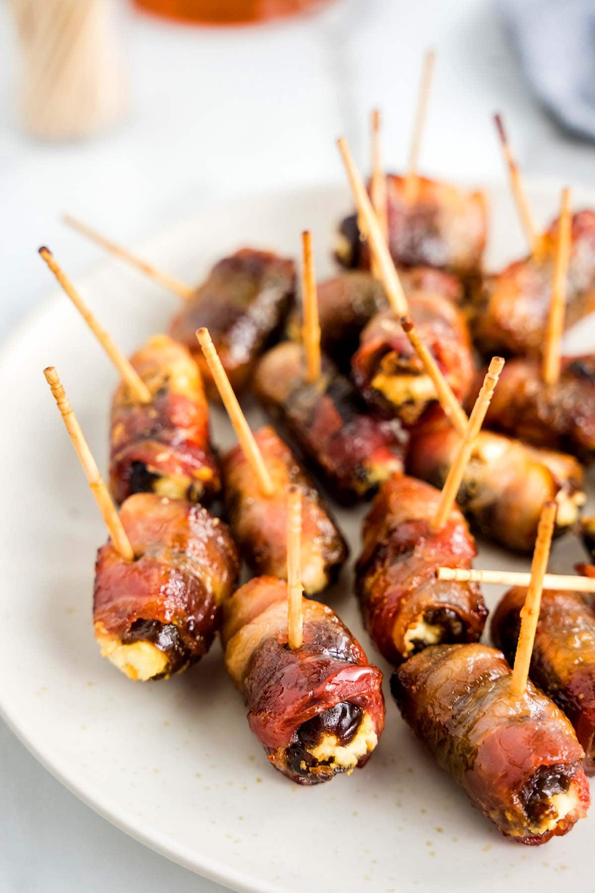 bacon wrapped dates.