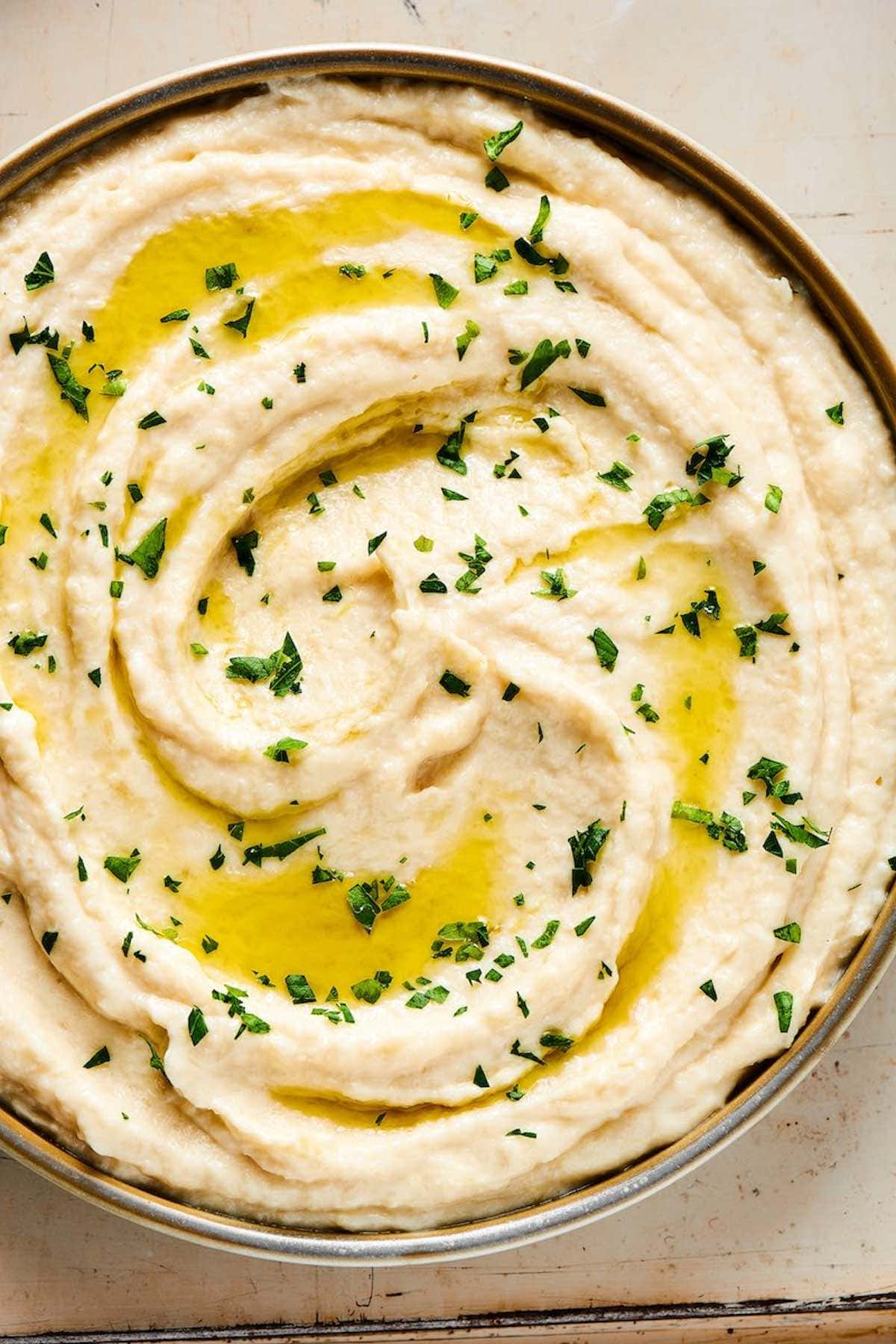 mashed cauliflower potatoes.