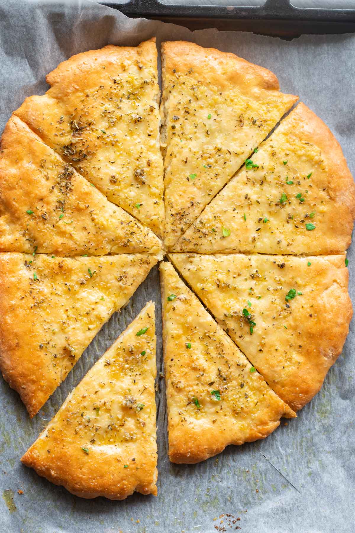 garlic bread pizza recipe.
