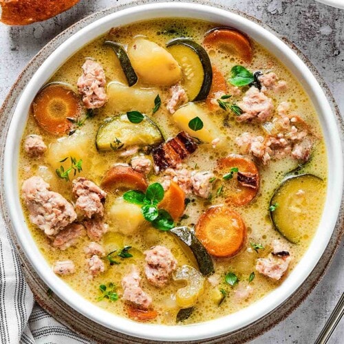 Creamy Ground Turkey Soup (One Pot!) - The Big Man's World