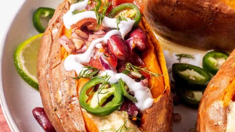 stuffed sweet potatoes recipe.