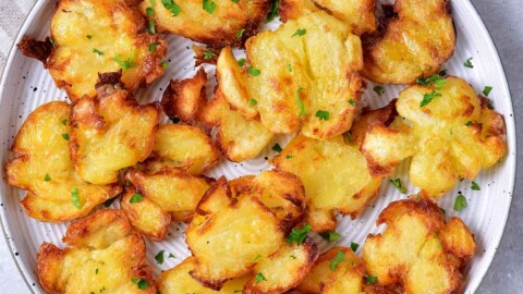 air fryer smashed potatoes recipe.