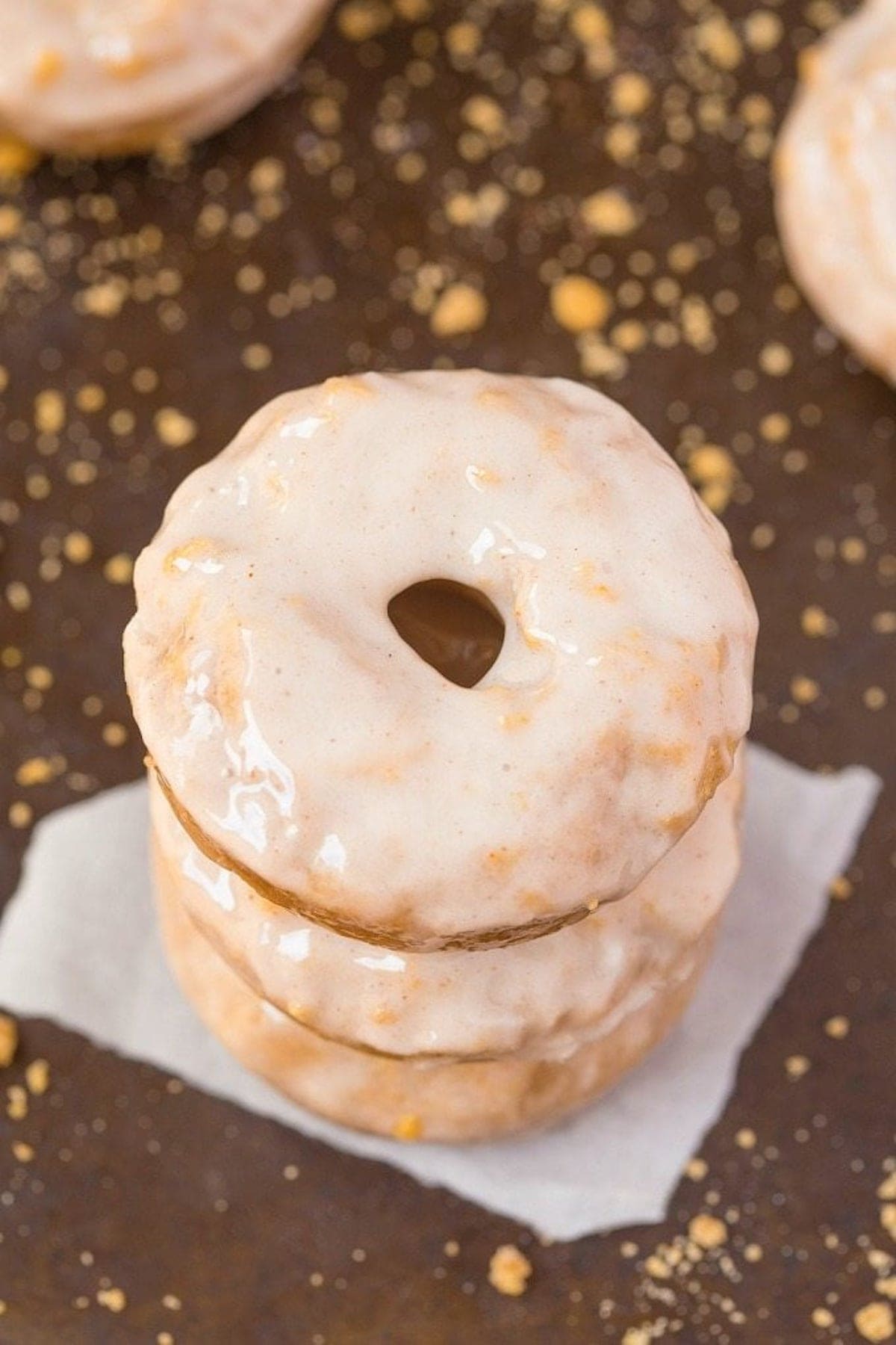 a glazed breakfast doughnut.